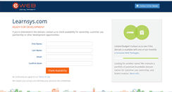 Desktop Screenshot of learnsys.com