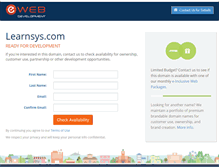 Tablet Screenshot of learnsys.com